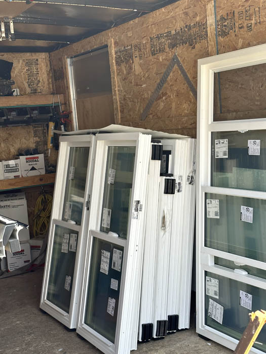 New windows waiting to be installed in greeley