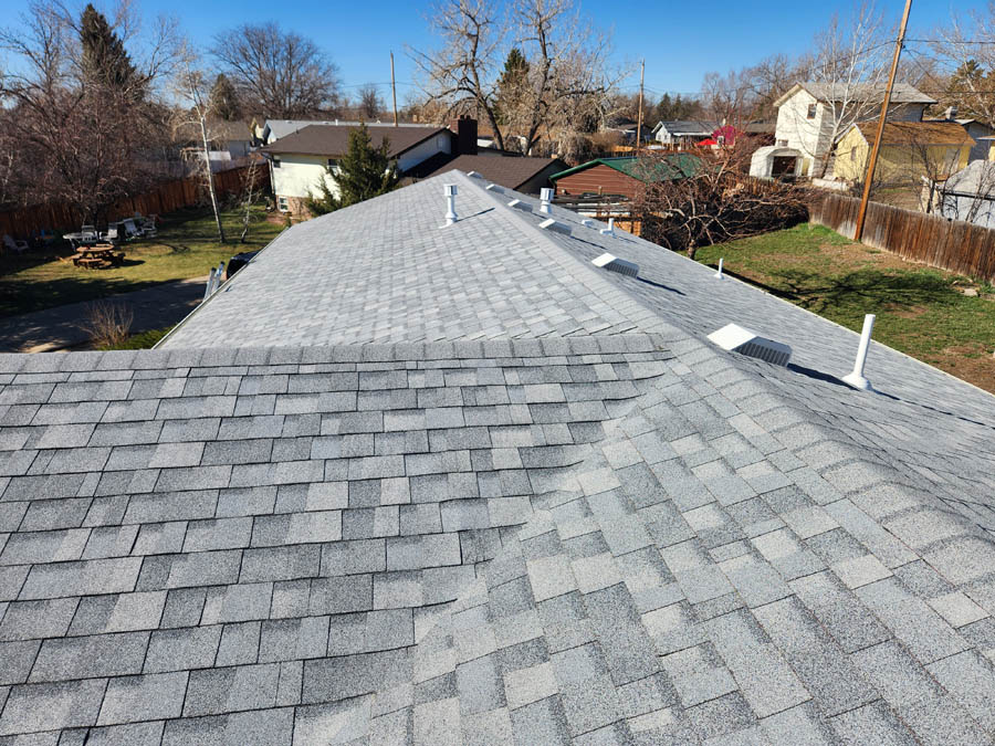 Mead roofing company asphalt shingle roof replacement