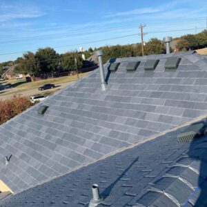 Synthetic shake shingle roof replacement in Estes park by roofing contractor