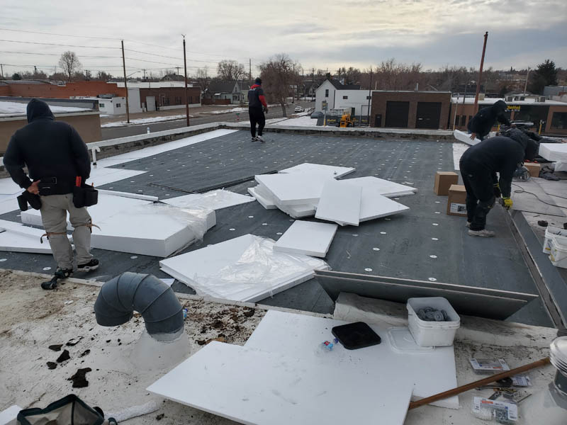 flat roof replacement in Greeley